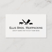 カット豚と牛肉屋 名刺 (正面)