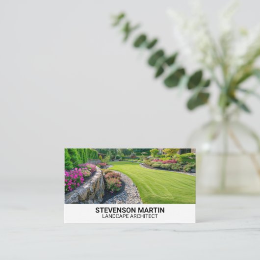 カット造園 | 裏庭 名刺 (スタンド正面)