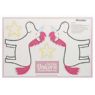 カット&縫いユニコーンプルシエ – Pillow Pal ファブリック