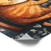 カッドルスナグルズと子猫ラブポスターウォールアート ポスター (角)