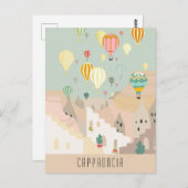 カッパドキアのはがき |カパドッカバルーンドーム ポストカード (正面/裏面)