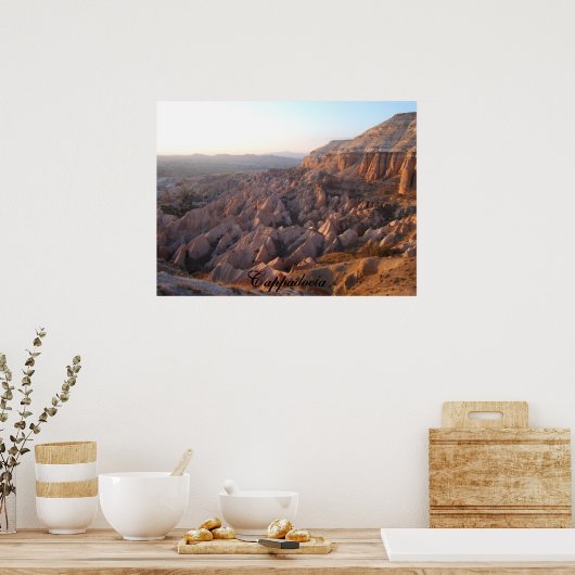 カッパドキアの夕日 ポスター (キッチン)