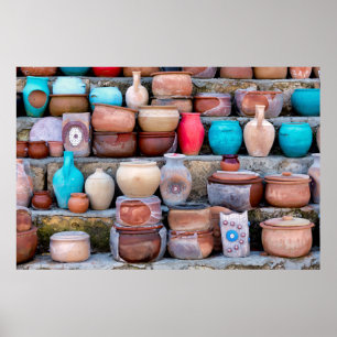 カッパドキアの陶器 ポスター