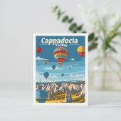 カッパドキアトルコヴィンテージ有名な旅行プレイス ポストカード (スタンド正面)