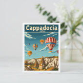 カッパドキアトルコヴィンテージ有名な旅行プレイス ポストカード (スタンド正面)
