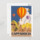 カッパドキア上空の熱気球 ポストカード (正面/裏面)