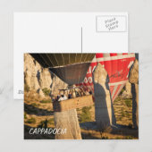 カッパドキア上空の熱気球 ポストカード (正面/裏面)