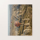 カッパドキア2、熱気球の上空 ジグソーパズル (縦)