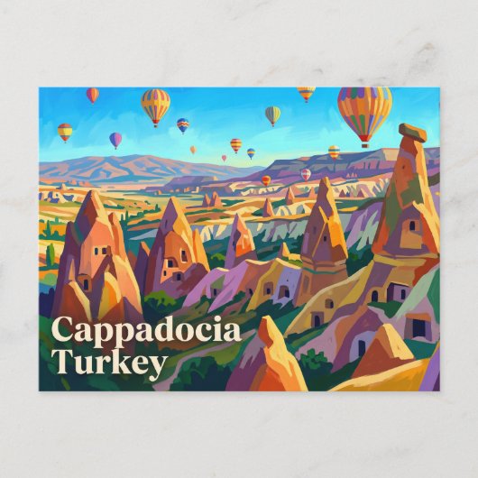 カッパドキア トルコ ポストカード (正面)
