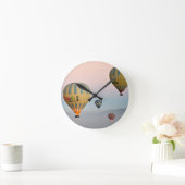 カッパドキア。バルーンフライト ラウンド壁時計 (ホーム)