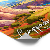 カッパドシアターキーアートヴィンテージ旅行イラストレーション ポスター (角)