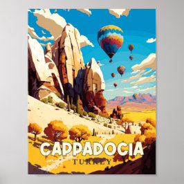 カッパドシアターキーヴィンテージ旅行イラストレーション ポスター
