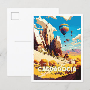 カッパドシアターキーヴィンテージ旅行イラストレーション ポストカード