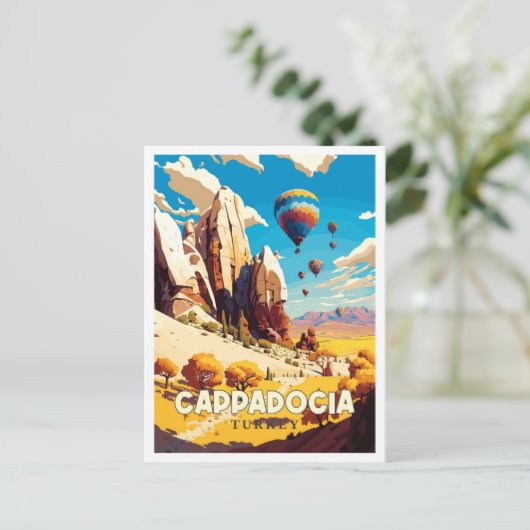 カッパドシアターキーヴィンテージ旅行イラストレーション ポストカード (スタンド正面)