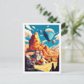 カッパドシアターキーヴィンテージ旅行イラストレーション ポストカード (スタンド正面)