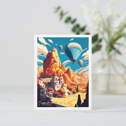 カッパドシアターキーヴィンテージ旅行イラストレーション ポストカード (スタンド正面)