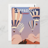 カッパドシアトルコレトロトラベルアートヴィンテージ ポストカード (正面/裏面)