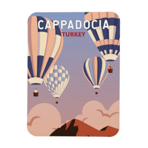 カッパドシアトルコレトロトラベルアートヴィンテージ マグネット
