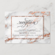 カッパーと大理石のウェディング ボールド エレガンス