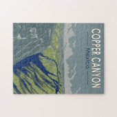 カッパーキャニオンメキシコトラベルアートヴィンテージ ジグソーパズル (横)