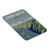 カッパーキャニオンメキシコトラベルアートヴィンテージ マグネット (右側)