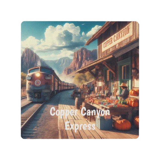 カッパーキャニオン・エクスプレス メタルプリント (正面)