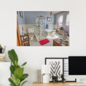 カッパーキングビクトリアンバスルーム – ビュットモンタナ ポスター (ホームオフィス)