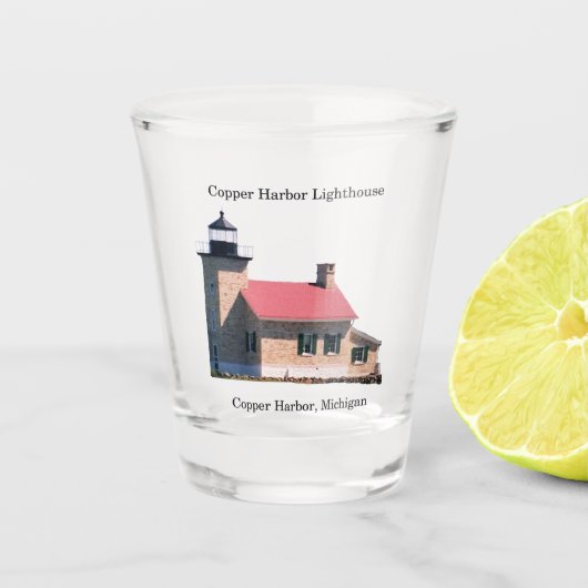 カッパーハーバーライトハウスショットグラス ショットグラス (正面)