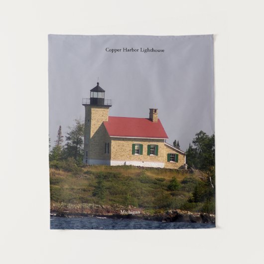 カッパーハーバーライトハウスタペストリー タペストリー (正面)