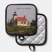 カッパーハーバーライトハウスポットホルダー 鍋敷き (正面/裏面)