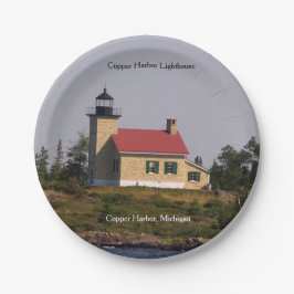 カッパーハーバーライトハウス紙プレート ペーパープレート