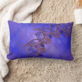 カッパーバタフライのクッション ランバークッション (ブランケット)