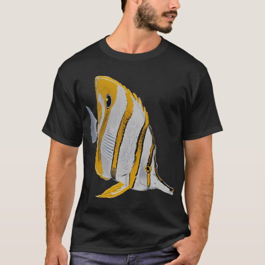 カッパーバンドチョウチョウウオ Tシャツ (正面)