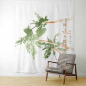 カッパーパームズビーチウェディングフォトブースの背景 タペストリー (インサイチュ)