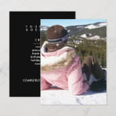 カッパーマウンテンのスノーボーダー 招待状 (正面/裏面)