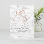 カッパーマーブルの後の幸せな婚約パーティ 招待状 (スタンド正面)