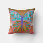 カッパー海バタフライ装飾用クッション クッション (裏面)