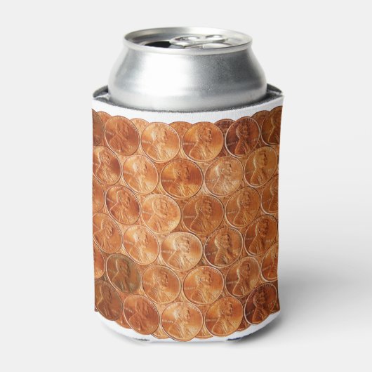 カッパー·アブラハム·リンカーン·ペニー、銅1セント 缶クーラー (缶正面)