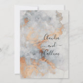 カッパー クォリー ウェディング インビテーション スイート (裏面)