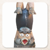 カッパ河童ハンドスタンド スクエアペーパーコースター (正面)