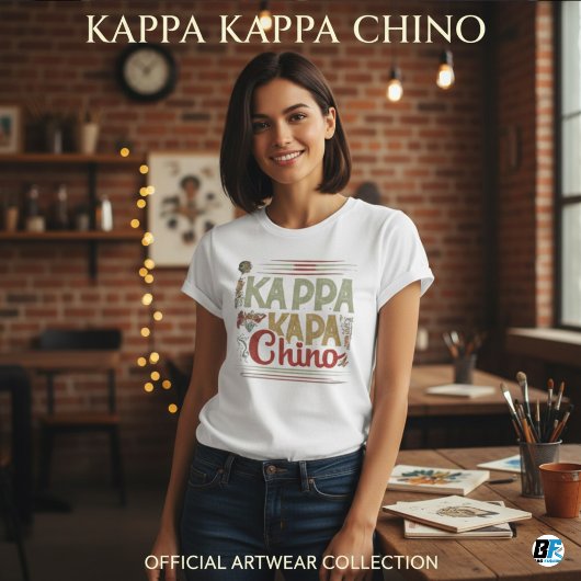 カッパKappaチノおもしろいコーヒー愛好家Tシャツ Tシャツ