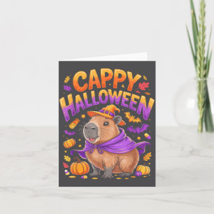 カッピーハロウィン カピバラ 魔女 カード