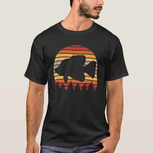 カッピー淡水魚サンフィッシュ釣り人漁師A Tシャツ (正面)