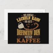 カッフィー・スプルッチ/ WERモンタグズレシェルカン… ポストカード (正面/裏面)