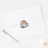 カップでくつろぐかわいい子猫たち - お茶の時間に癒されて スクエアシール (封筒)