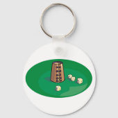 カップとサイコロゲーム キーホルダー (裏面)