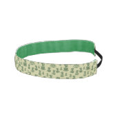 カップとポットの多肉性サボテンのシルエット アスレチックヘッドバンド (右)