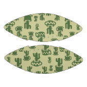 カップとポットの多肉性サボテンのシルエット  アメリカンフットボール (パネル)