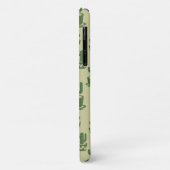 カップとポットの多肉性サボテンのシルエット Case-Mate iPhoneケース (裏面/左)