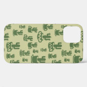 カップとポットの多肉性サボテンのシルエット Case-Mate iPhoneケース (裏面 (横))